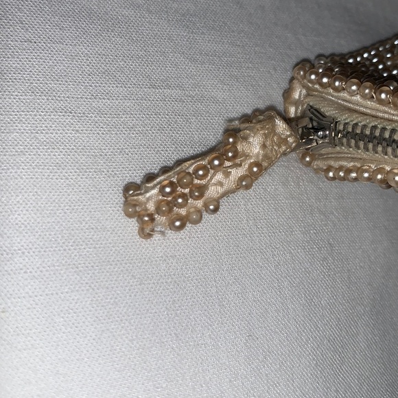 Beautiful VGC hand made Vintage Seed Bead clutch purse / evening purse - Picture 12 of 13